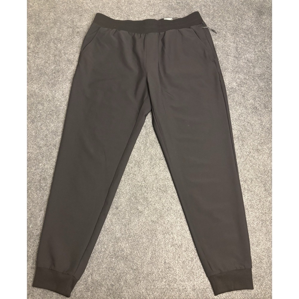 FLX Dynamic Stretch Jogger Pants Men's Medium Black Travel Leisure Wicking